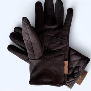 Weatherproof Black Quilted Women's Gloves